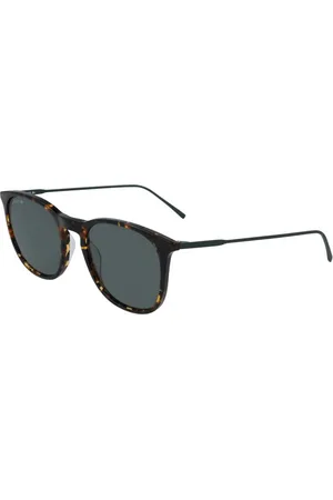 Lacoste Tilbehør, Herre, Brun, ONE SIZE, Brun Acetat Solbriller med Grå Linser