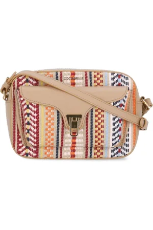 Coccinelle Taske, Dame, Flerfarvet, ONE SIZE, Uld, Multifarvet Læder Skuldertaske med Frontlomme