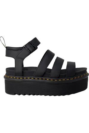 Dr. Martens Sko, Dame, Sort, 41 EU, Læder, Lave, flade sandaler