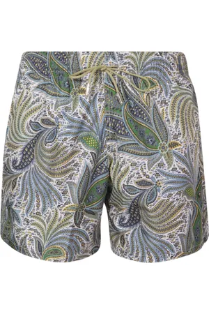 Etro Badetøj, Herre, Grøn, S, Polyester, Grønt havetøj med elastisk talje