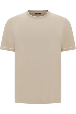 Boggi Milano Strik, Herre, , S, Bomuld, Bomuld Crêpe Strik T-shirt