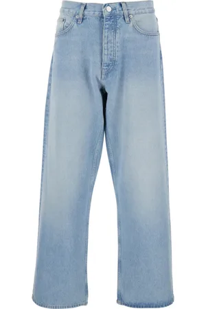 Sunflower Jeans, Herre, Blå, W33, Denim, Blå Denim Jeans med Logo Patch