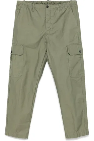 Incotex Bukser, Herre, Grøn, W33, Uld, Grønne Tapered Jeans Stilfuld