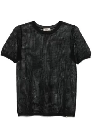 HERNO Strik, Dame, Sort, L, Blonde Strik Sweater