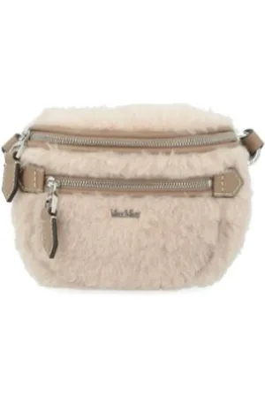 Max Mara Taske, Dame, , ONE SIZE, Uld, Stilfulde Sand Tasker til Kvinder
