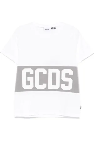 GCDS Top, Herre, Hvid, L, Hvid Klassisk Tee Skjorte