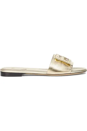 Fendi Sko, Dame, Gul, 35 EU, Uld, Baguette Leather Gold