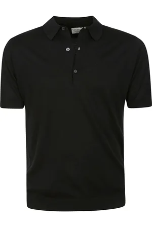 JOHN SMEDLEY Top, Herre, Sort, 2XL, Polo Bluser