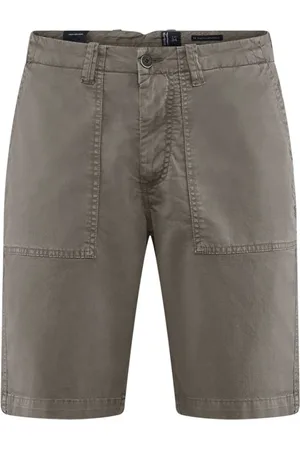 Bomboogie Shorts, Herre, Grøn, W38, Bomuld, Bermuda med træthedslommer i bomuldsgabardin
