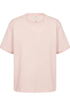 Part Two Top, Dame, Lyserød, L, Uld, Blød og stilfuld t-shirt, Mauve Chalk