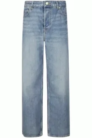 Ganni Jeans, Dame, Blå, W26 L32, Denim, Vintage Denim Mid Jeans
