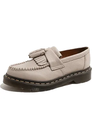 Dr. Martens Sko, Dame, , 40 EU, Læder, Vintage Taupe Virginia Adrian Loafers Aw23