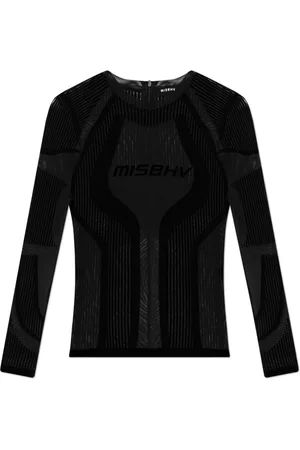 MISBHV Top, Dame, Sort, XS/S, Top med Logo