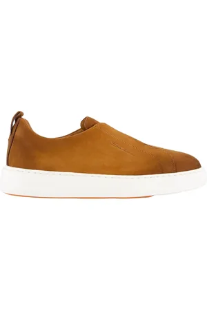 santoni Sko, Herre, Brun, 40 EU, Nubuck Sneaker til Mænd