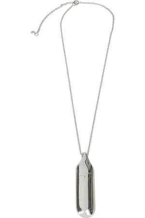 Courrèges Tilbehør, Dame, Grå, ONE SIZE, Flask Halskæde