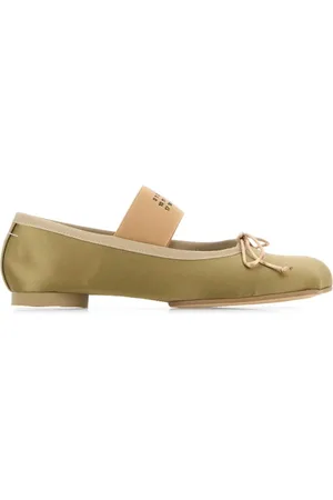 Maison Margiela Sko, Dame, Grøn, 36 EU, Sage Fabric Atomic Ballerinas