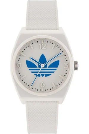 adidas Tilbehør, unisex, Hvid, ONE SIZE, Hvidt Silikone Kvarts Analog Ur