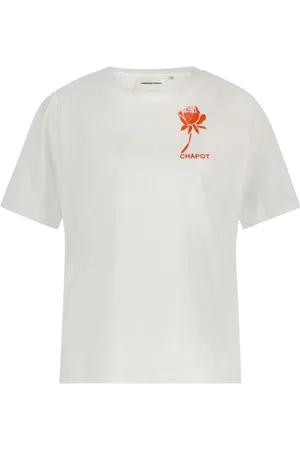 Fabienne Chapot Top, Dame, Hvid, 2XL, Rose T-shirt