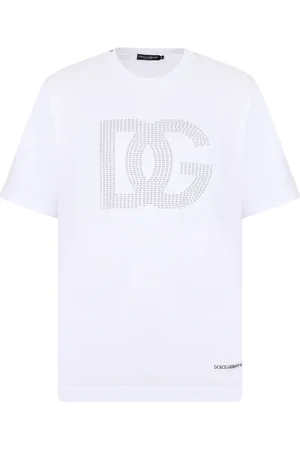 Dolce & Gabbana Top, Herre, Hvid, M, Uld, Stilfulde T-shirts og Polos