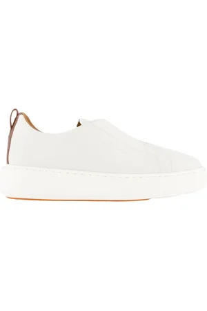 santoni Sko, Dame, Hvid, 38 EU, Beige Sejr Sneaker til Kvinder