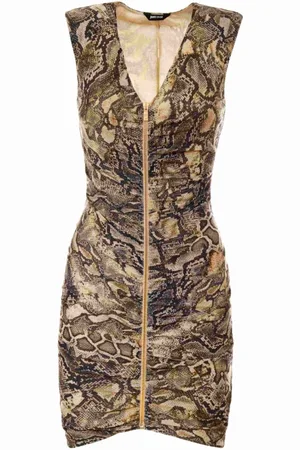 Roberto Cavalli Kjole, Dame, Brun, XL, Kjoler