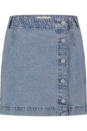 Fabienne Chapot Nederdel, Dame, Blå, M, Denim, Cari Denim Skirt
