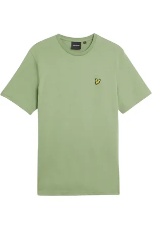 Lyle & Scott Top, Herre, Grøn, S, Bomuld, Grøn Print Bomuld T-shirt