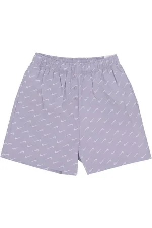 Nike Shorts, Dame, Lilla, M, Bomuld, Moderne Indigo Haze Korte Sportsbukser