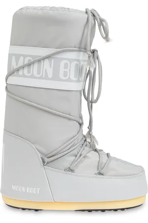 Moon Boot Sko, Dame, Grå, 42 EU, Nylon, Icon Nylon Snow Støvler