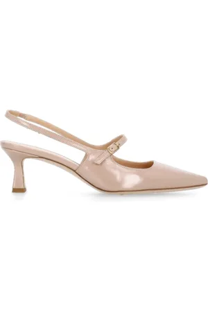 Julie Dee Sko, Dame, Lyserød, 38 EU, Læder, Rosa læder slingback med pil tå
