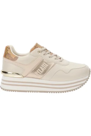 ALVIERO MARTINI 1A CLASSE Sko, Dame, , 37 EU, Læder, Geo Map Print Sneakers i Faux Læder