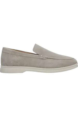 Estro Sko, Dame, Grå, 40 EU, Lysegrå Naturlige Velour Loafers