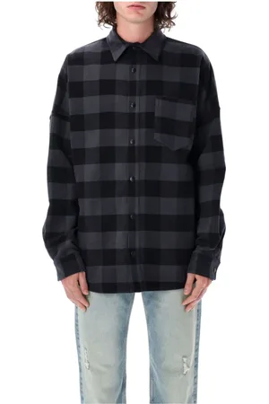 Palm Angels Jakke, Herre, Sort, S, Bomuld, Classic Logo Overshirt