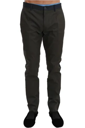 Dolce & Gabbana Bukser, Herre, Flerfarvet, L, Bomuld, Elegant Stribet Fritidbukser