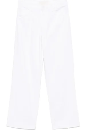 Mother Jeans, Dame, Hvid, W24, Uld, Hvide stilfulde jeans med lynlåslukning