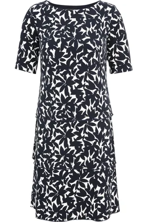 Betty Barclay Kjole, Dame, Blå, 2XL, Kortærmet Kjole