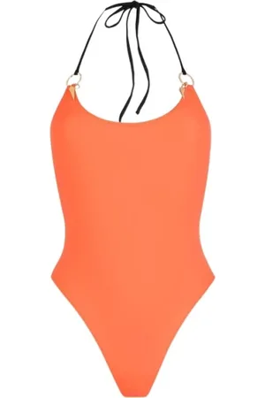 Roberto Cavalli Badetøj, Dame, , XL, Uld, Halterneck Bindebånd Badedragt