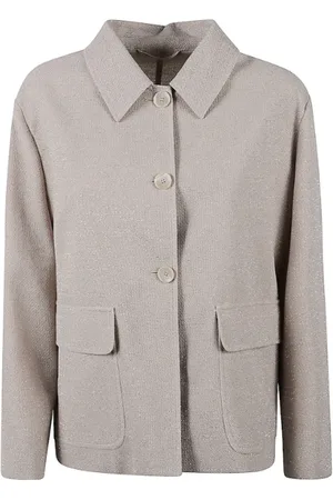 SEVENTY BY SERGIO TEGON Jakke, Dame, Grå, XL, Uld, Grå Stilfulde Jakker Kollektion