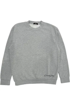 Roberto Cavalli Sweathshirts & Hoodies, Dame, Grå, 2XL, Polyester, Grå Polyester Dame Pullover Hættetrøje