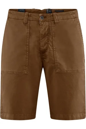 Bomboogie Shorts, Herre, Brun, W32, Bomuld, Bermuda med træthedslommer i bomuldsgabardin
