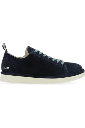 Panchic Sko, Herre, Blå, 44 EU, Suede, Suede Night Snøresko