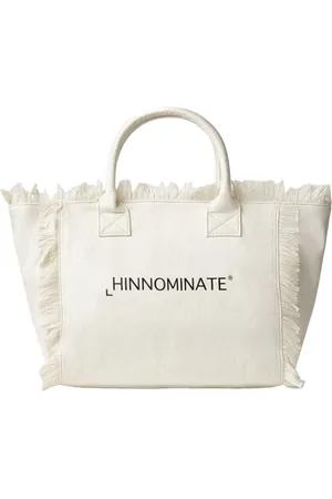 hinnominate Taske, Dame, Hvid, ONE SIZE, Hvid Canvas Håndtaske med Print