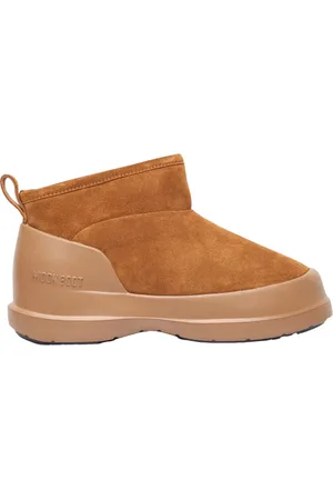 Moon Boot Sko, Dame, Brun, 39 EU, Suede, Embossed Logo Low Suede Støvler