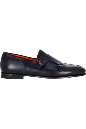 santoni Sko, Herre, Blå, 41 1/2 EU, Blå Flade Sko