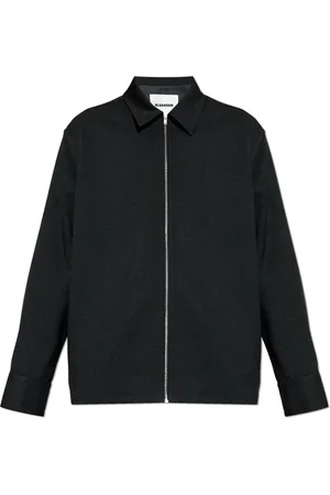 Jil Sander Skjorte, Herre, Sort, L, Skjorte med krave
