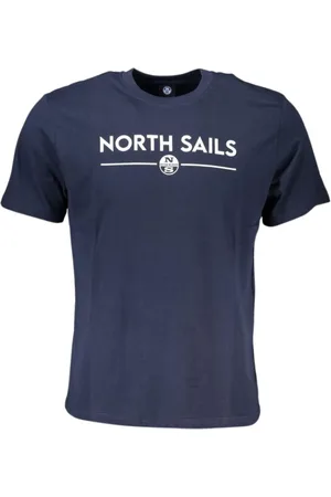 North Sails Top, Herre, Blå, XL, Trykt Logo T-shirt