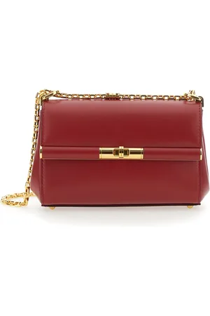 Dolce & Gabbana Taske, Dame, Rød, ONE SIZE, Uld, Rød Læder Skuldertaske med Twistlås