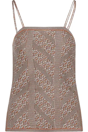 VALENTINO Top, Dame, Flerfarvet, S, Uld, Stilfuld Tank Top til Kvinder