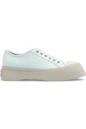 Marni Sko, Dame, Blå, 38 EU, Læder, Pablo sneakers med pels