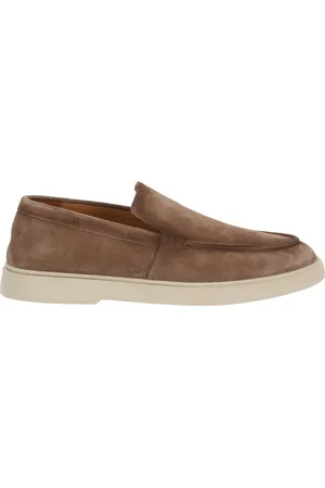 Officine creative Sko, Herre, Brun, 44 EU, Dove Grey Ruskind Slip-On Sko
